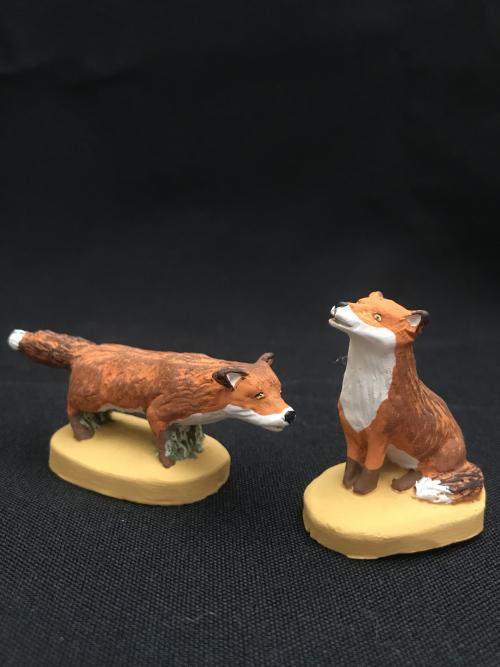 Renard 2 modèles   10 € pièce