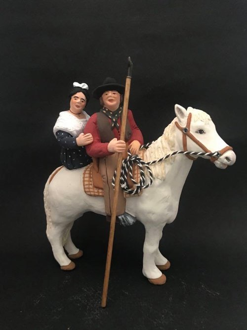 Gardian et arlésienne en croupe                150 €